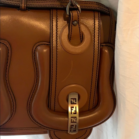 Fendi Borsa Catene Brown Leather Baguette Purse - Picture 4 of 12